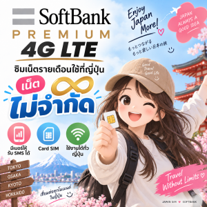 Softbank Net Sim Premium+sms (Number JP)