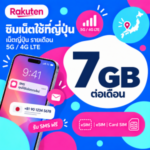 Rakuten net sim 5G/4G LTE + sms (number jp)